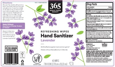 Canister Label (6067 1d Whole Foods Market 40ct Lb)